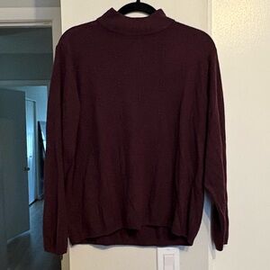 Vintage Burgundy Turtleneck Sweater